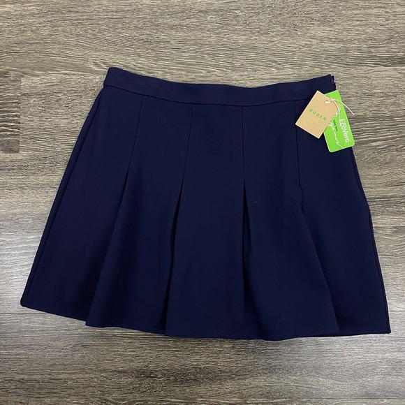 Boden Skirt Flippy Ponte Mini Womens Size US 12P Navy Blue‎ Academia Preppy Prep - Picture 1 of 13